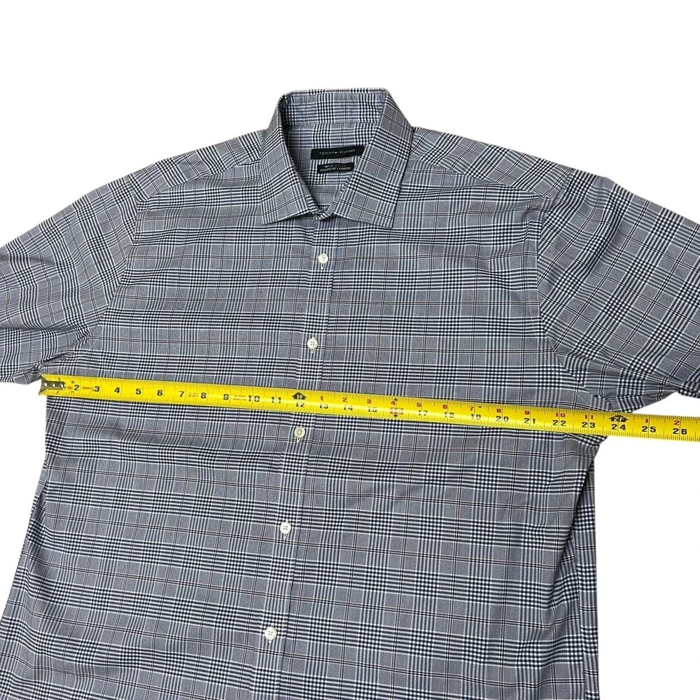 Tommy Hilfiger Men's THFlex Athletic Fit Stretch Button Long‎ Sleeve Shirt XL 17